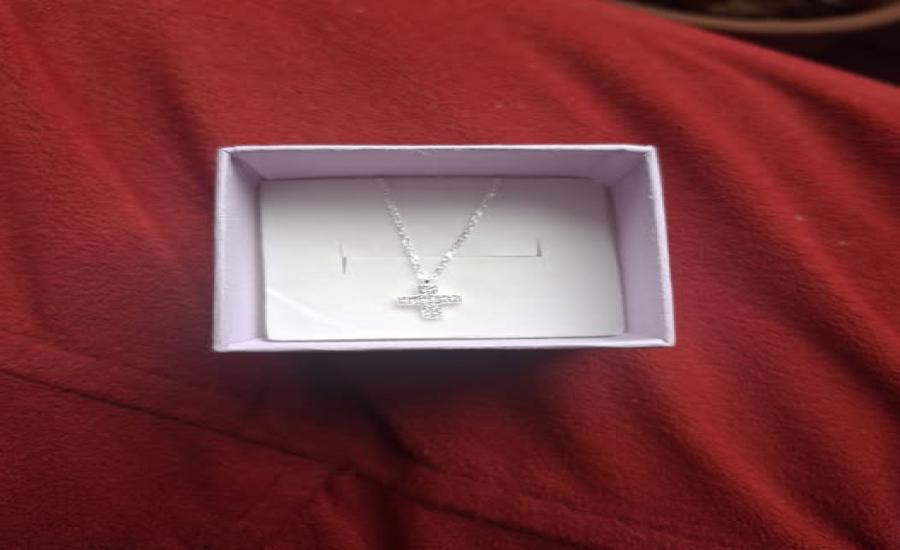 Collar de cruz plata 925